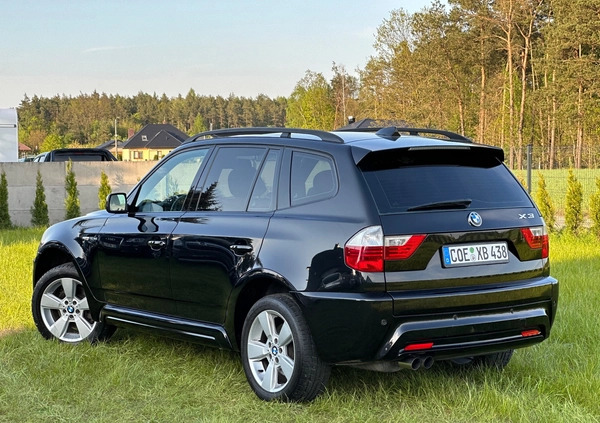 BMW X3 cena 41900 przebieg: 237000, rok produkcji 2007 z Węgorzewo małe 781